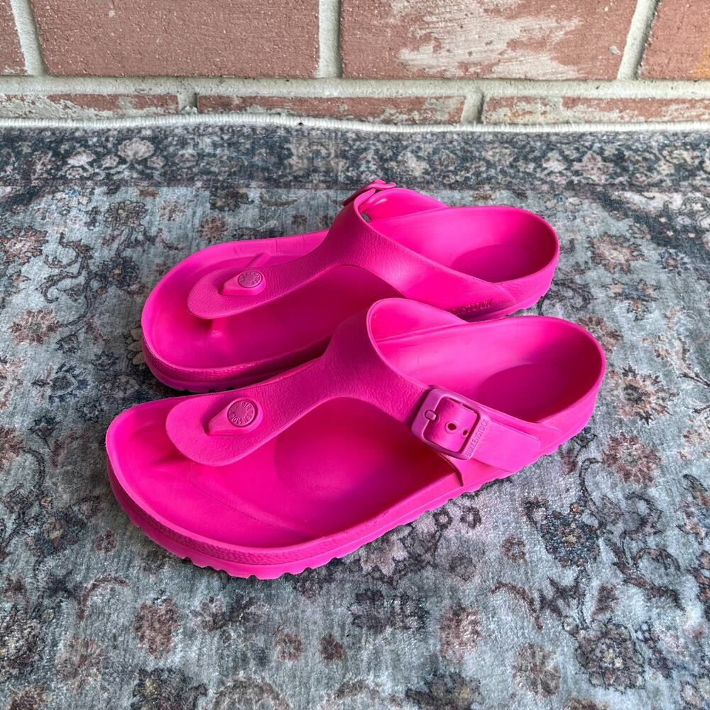 Birkenstock Gizeh Essentials EVA Sandals Pink / Women 6 EU 37 / Waterproof Thong